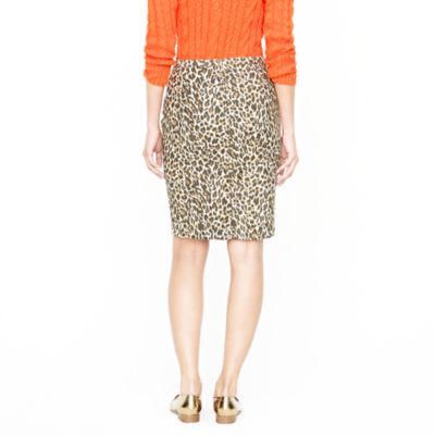 No. 2 pencil skirt in leopard