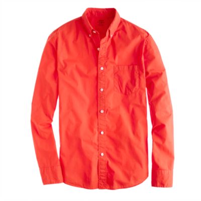 Lightweight garment-dyed shirt