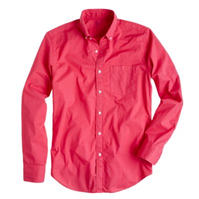 Lightweight garment-dyed shirt