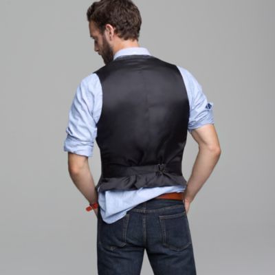 Buckley herringbone vest