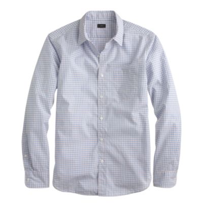 Secret Wash shirt in mini-tattersall