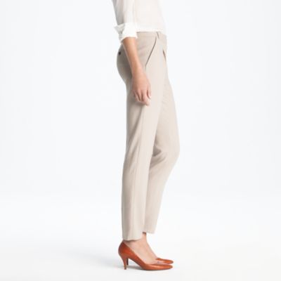 New &eacute;lan trouser in wool crepe