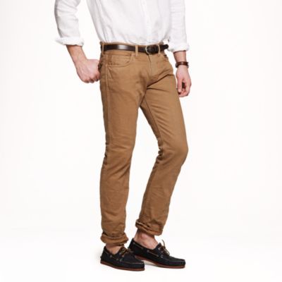 484 Garment-dyed jean in dusty camel
