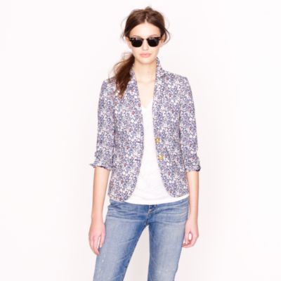 Liberty schoolboy blazer in June's Meadow floral