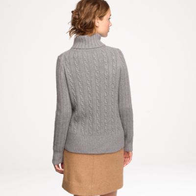 Cambridge cable chunky turtleneck sweater