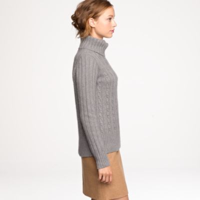Cambridge cable chunky turtleneck sweater