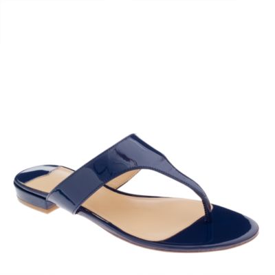 Tybee patent slide sandals