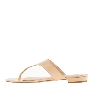 Tybee patent slide sandals