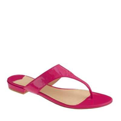Tybee patent slide sandals