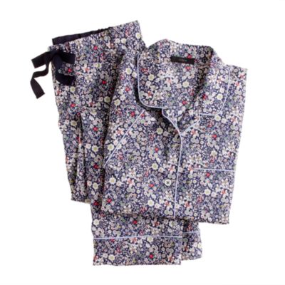 Liberty short-sleeve pajama set in June's Meadow floral