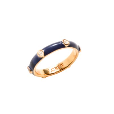 Stackable enamel ring