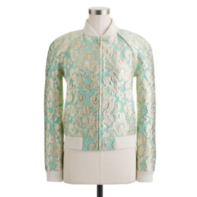 Collection gilded brocade bomber jacket