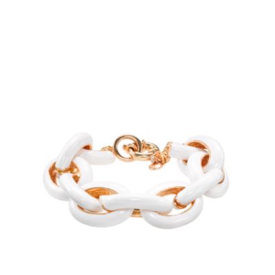 Classic enamel link bracelet