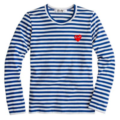 PLAY Comme des Gar�ons&reg; stripe heart tee