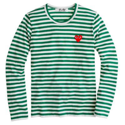 PLAY Comme des Gar�ons&reg; stripe heart tee