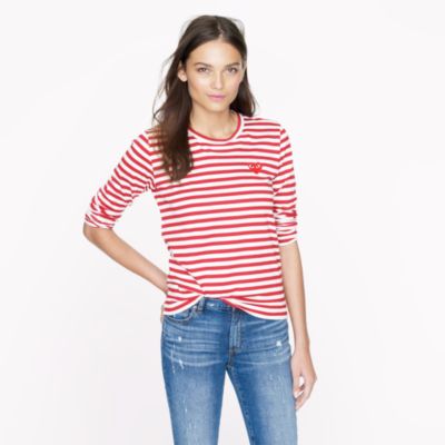 PLAY Comme des Gar�ons&reg; stripe heart tee