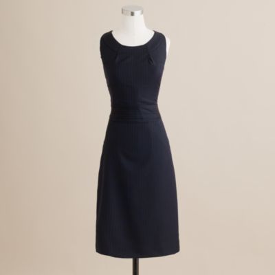 Emmaleigh dress in pinstripe Super 120s