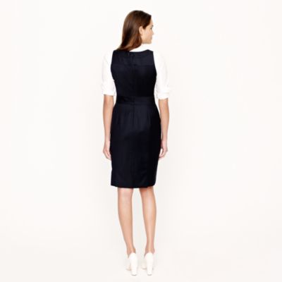 Emmaleigh dress in pinstripe Super 120s