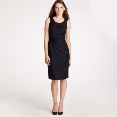 Emmaleigh dress in pinstripe Super 120s