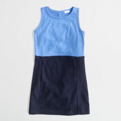 Factory girls' colorblock pocket dress