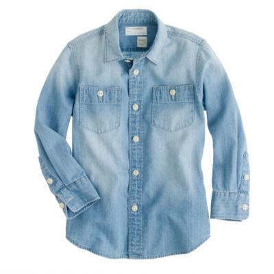 Boys' vintage chambray workshirt