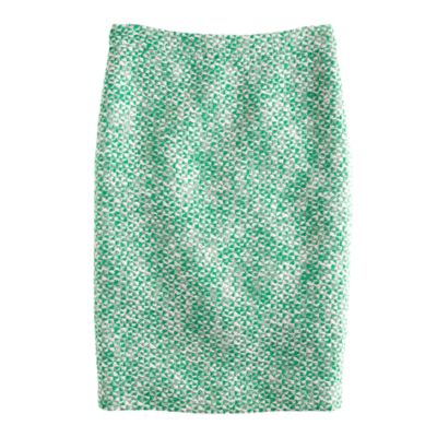 No. 2 pencil skirt in clover tweed