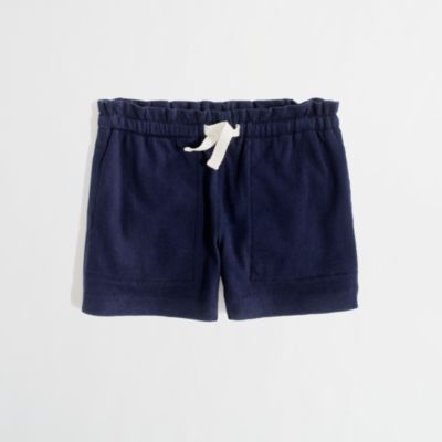 Factory girls' knit short