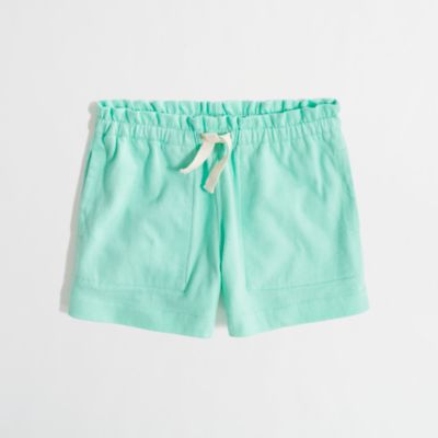Factory girls' knit short