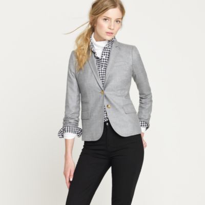Schoolboy blazer in wool flannel