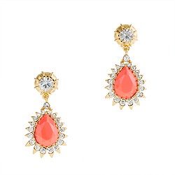 Jewel teardrop earrings
