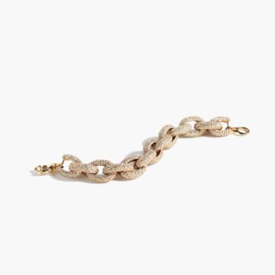 Classic pavé link bracelet