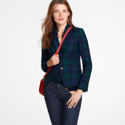 Schoolboy blazer in Blackwatch tartan