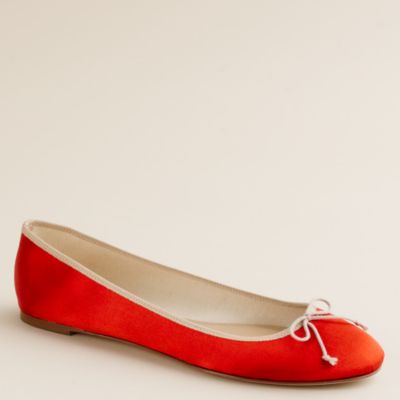 Classic satin ballet flats