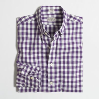 Factory slim washed shirt