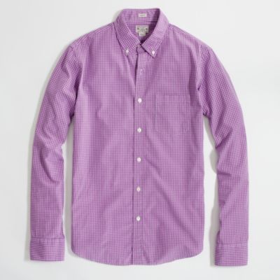 Factory slim washed shirt