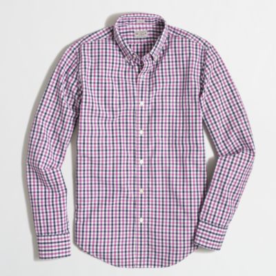 Factory slim washed shirt