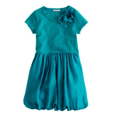 Girls' puff love dress