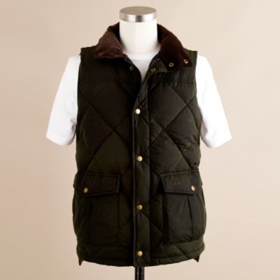 Barbour&reg; down waxed quilted gilet