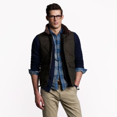 Barbour&reg; down waxed quilted gilet