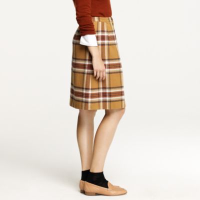 Flair skirt in plaid