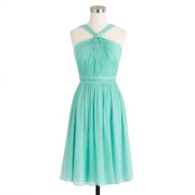 Petite Sinclair dress in silk chiffon