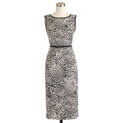 Collection leopard tweed dress
