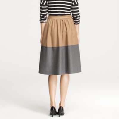 Two-tone circle skirt
