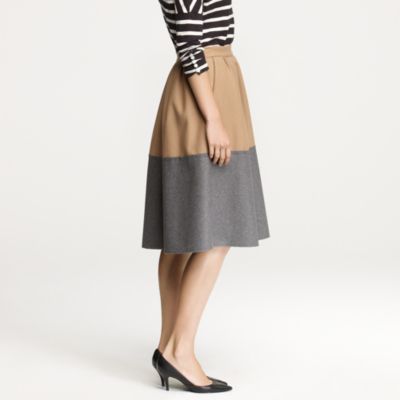 Two-tone circle skirt