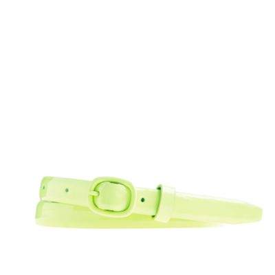 Girls' patent leather belt