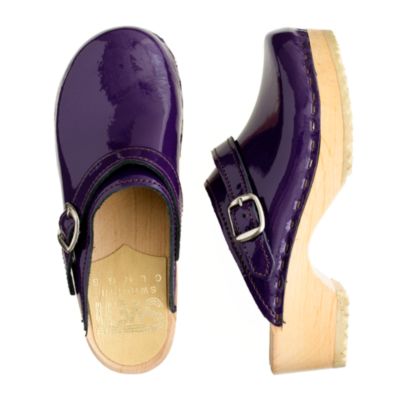 Girls' patent leather Sven&reg; clogs