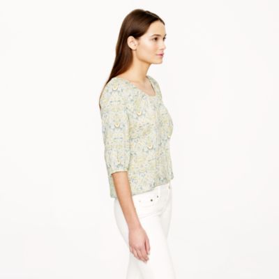 Liberty peasant top in Lodden paisley