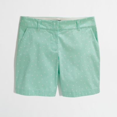 Factory 7" printed chino short