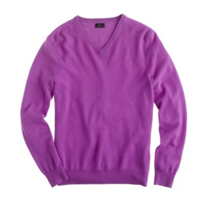 Slim cashmere V-neck sweater