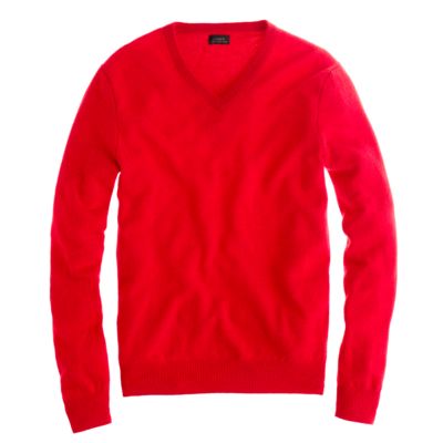 Slim cashmere V-neck sweater